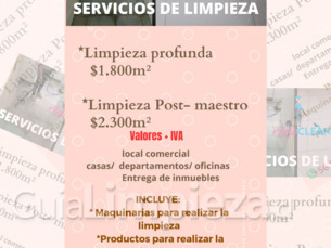 SERVICIO DE LIMPIEZA PROFUNDA DE INMUEBLES 